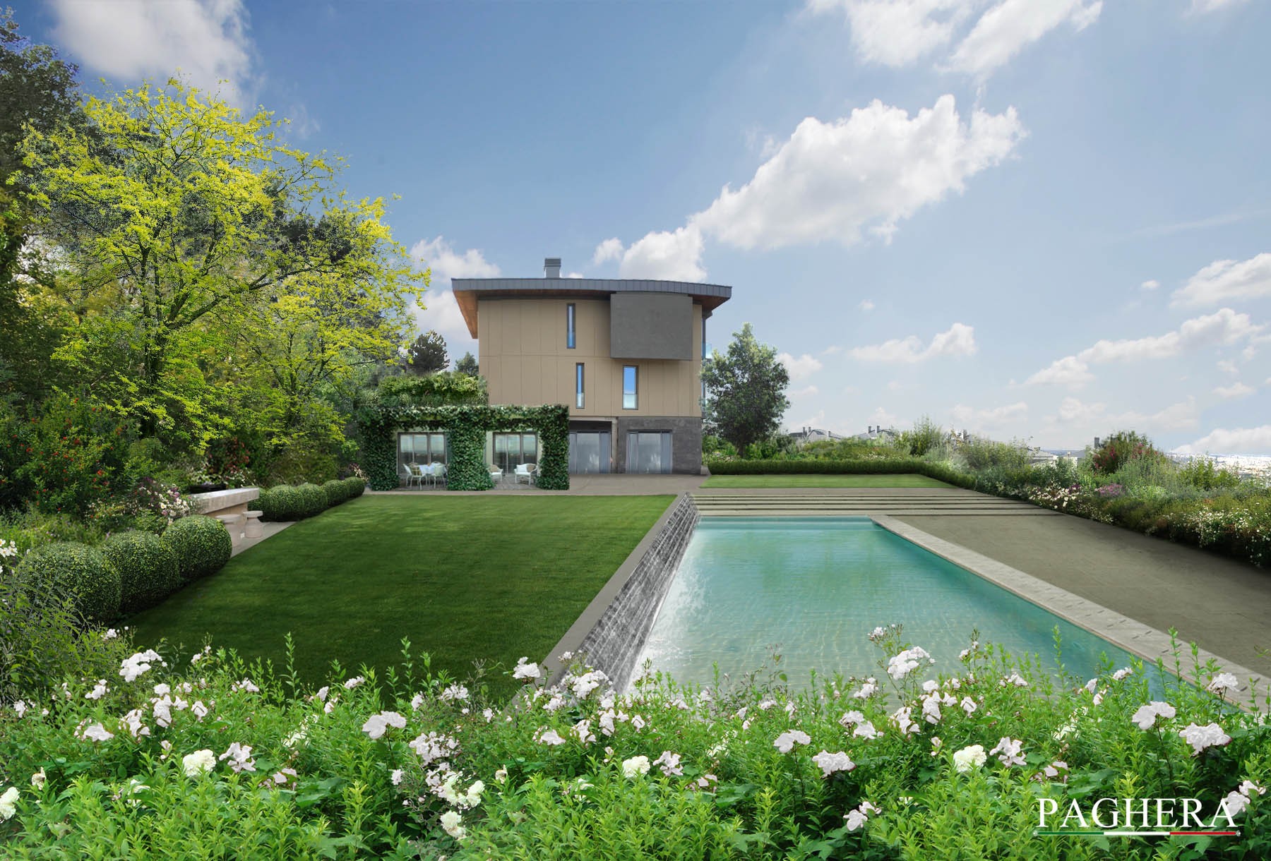 An elegant private villa - الحدائق